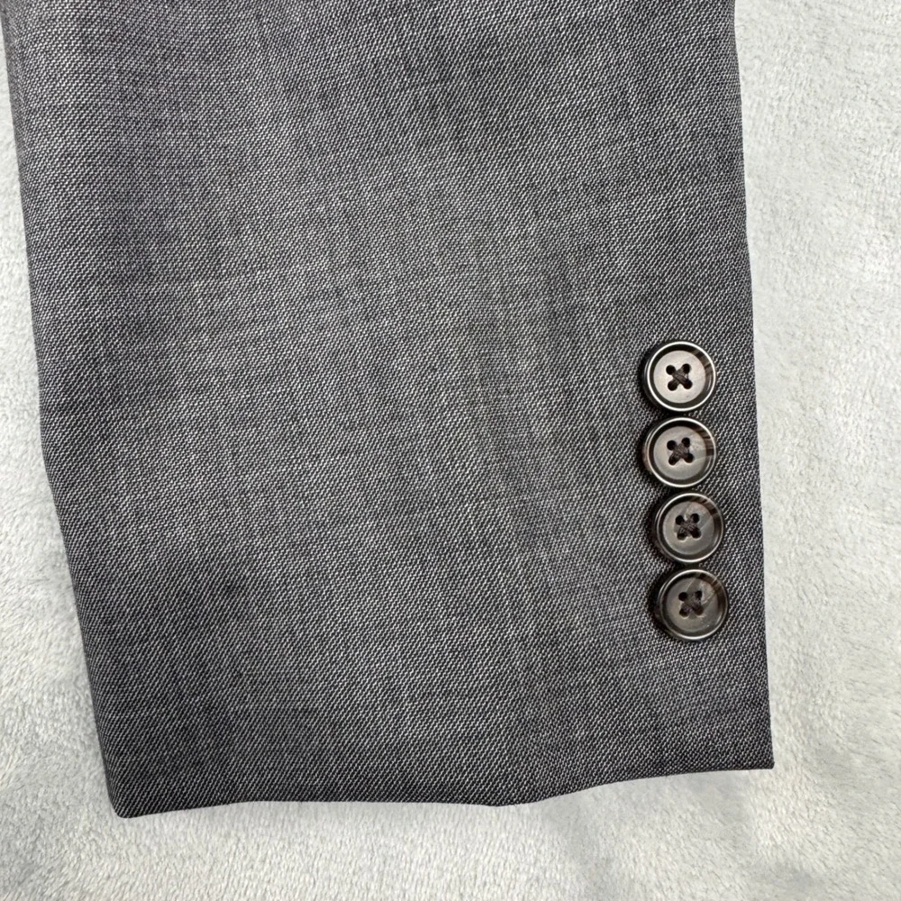 Lauren Ralph Lauren Mens Grey‎ 100% Wool Two Button Classic Sport Coat Size 42L